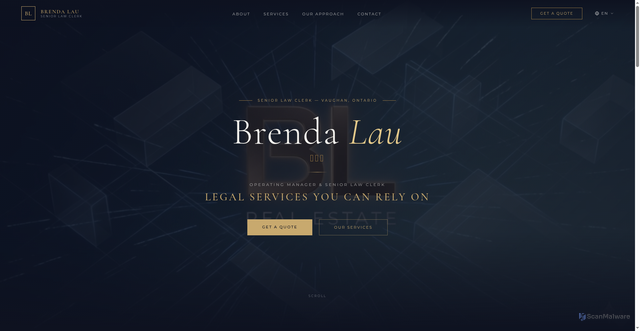 Security scan screenshot of http://brendalau.xyz/