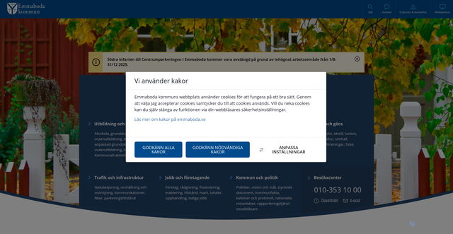 Security scan screenshot of https://www.emmaboda.se/