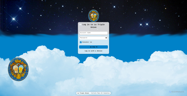 Security scan screenshot of https://latripleunion.fr/nextcloud/login