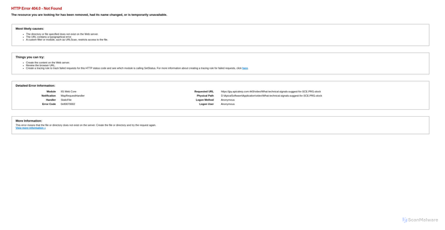 Security scan screenshot of https://jpy.apicalerp.com/video/What-technical-signals-suggest-for-SCE.PRG-stock