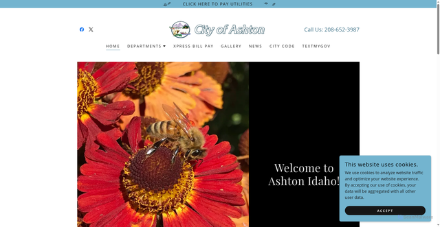 Security scan screenshot of https://cityofashton.com/