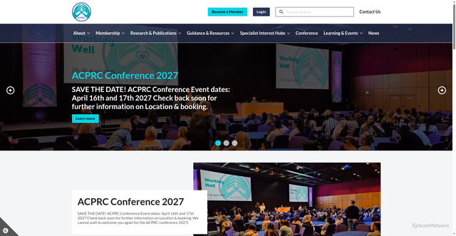 Security scan screenshot of https://www.acprc.org.uk