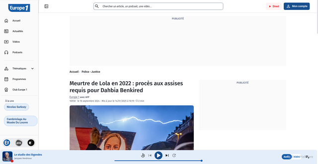 Security scan screenshot of https://www.europe1.fr/Police-Justice/meurtre-de-lola-en-2022-proces-aux-assises-requis-pour-dahbia-benkired-4267723