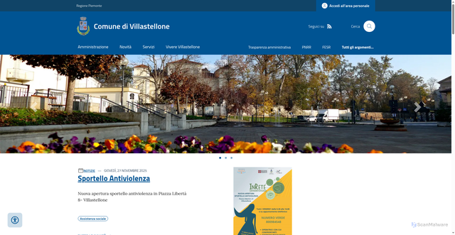Security scan screenshot of https://www.comune.villastellone.to.it