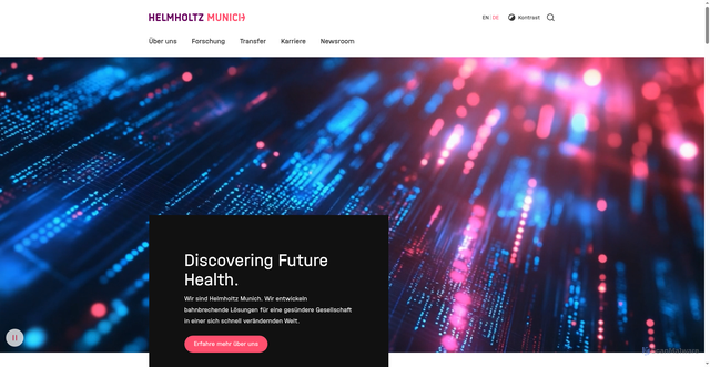Security scan screenshot of https://www.helmholtz-munich.de/