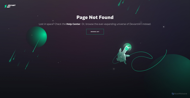 Security scan screenshot of deviantart.net
