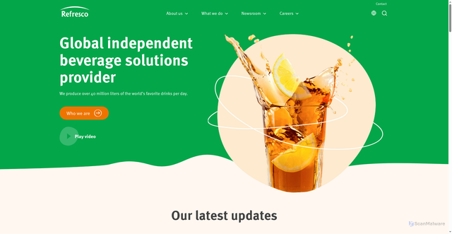 Security scan screenshot of https://refresco.com