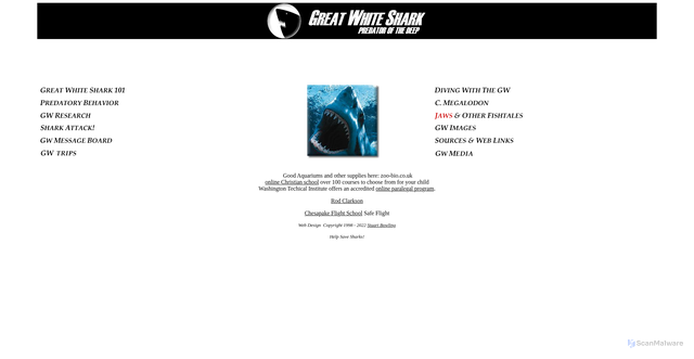 Security scan screenshot of http://www.greatwhite.org/