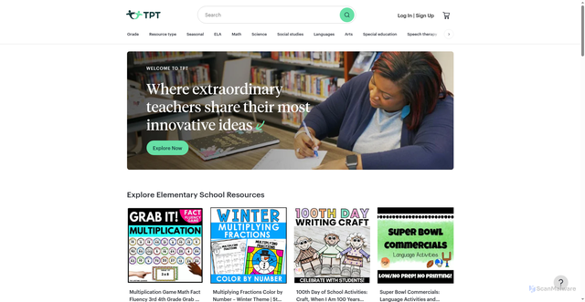 Security scan screenshot of https://ecdn.teacherspayteachers.com