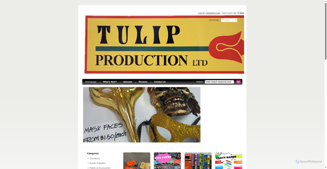 Security scan screenshot of https://tulipproduction.com