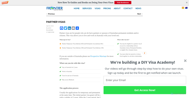 Security scan screenshot of https://frontiermigration.pages.dev/portfolio/partner-visas/