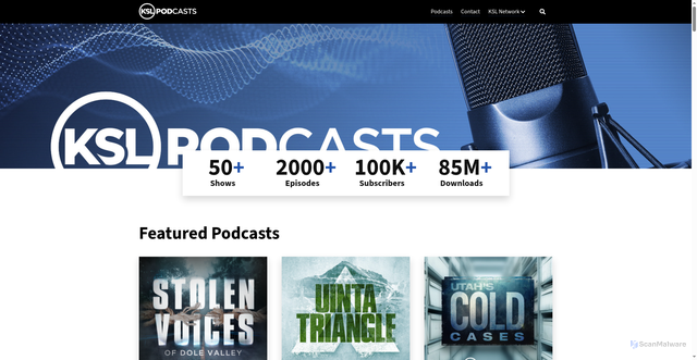 Security scan screenshot of https://kslpodcasts.com/