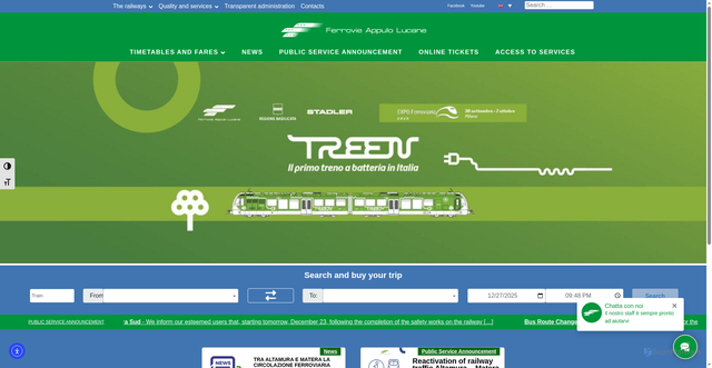 Security scan screenshot of https://www.ferrovieappulolucane.it/