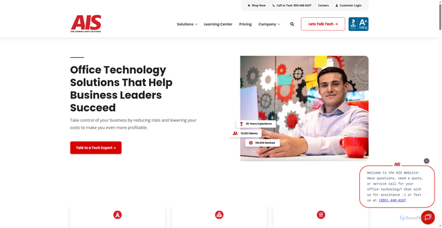 Security scan screenshot of https://ais-now.com