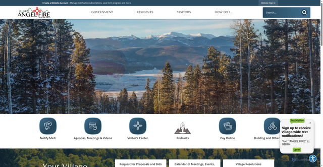 Security scan screenshot of https://angelfirenm.gov/