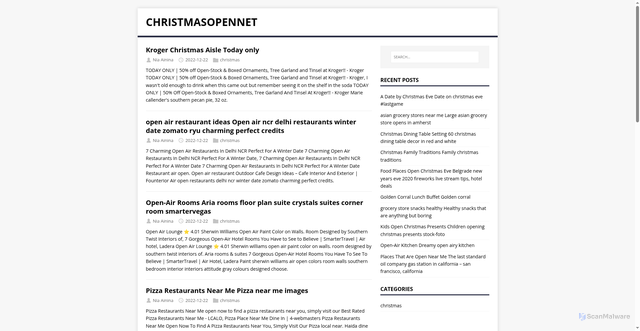 Security scan screenshot of https://christmasopennet.pages.dev/page/5/
