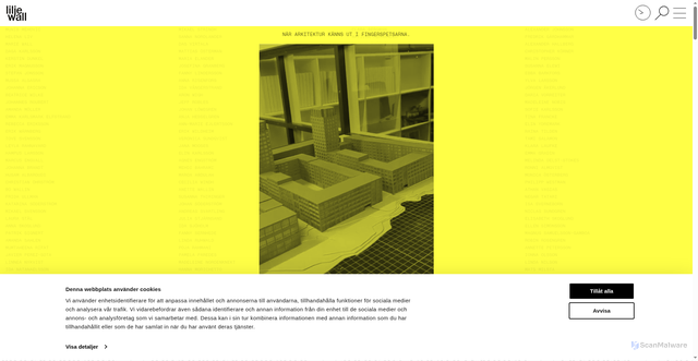 Security scan screenshot of https://liljewall-arkitekter.se