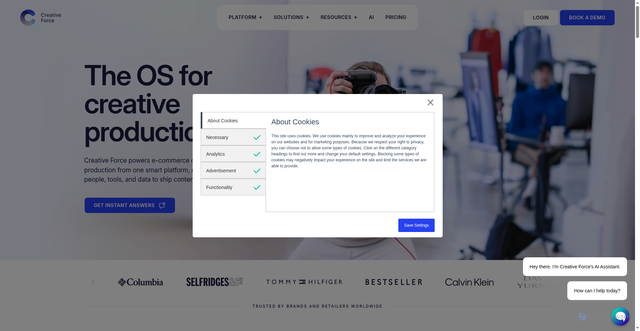 Security scan screenshot of https://creativeforce.io