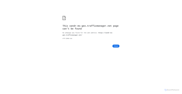 Security scan screenshot of https://xandr-ms-geo.trafficmanager.net