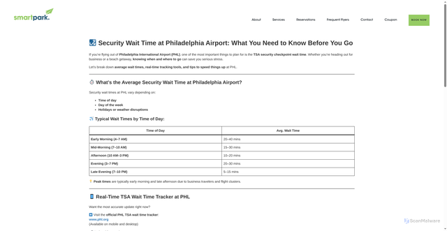 Security scan screenshot of https://smartpark.com/%F0%9F%9B%83-security-wait-time-at-philadelphia-airport-what-you-need-to-know-before-you-go/