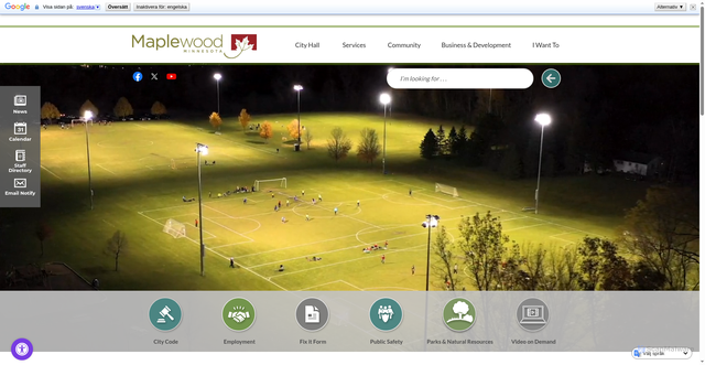 Security scan screenshot of https://maplewoodmn.gov/