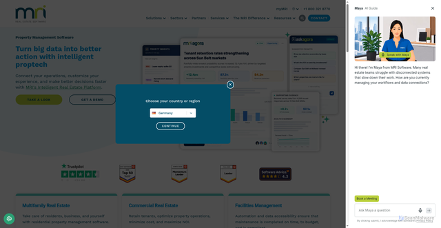 Security scan screenshot of https://mrisoftware.com