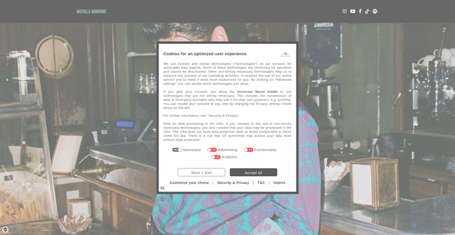 Security scan screenshot of https://www.michele-morrone.com/