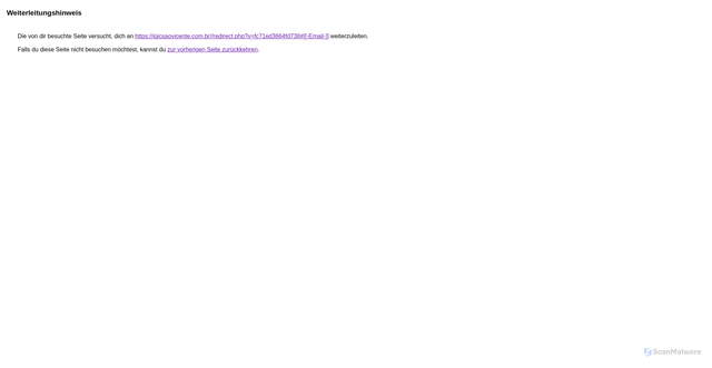 Security scan screenshot of https://www.google.com/url?q=https://ipjcsaovicente.com.br//redirect.php?v%3Dfc71ed3664fd738%23%5B%5B-Email-%5D%5D