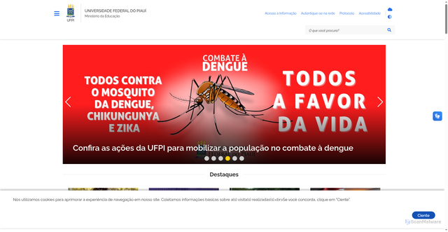 Security scan screenshot of https://www.ufpi.br/