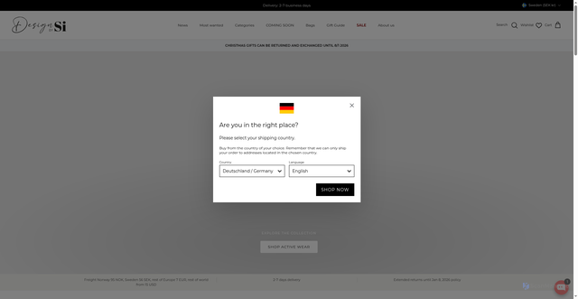 Security scan screenshot of https://designbysi.se/