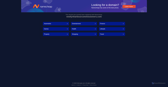 Security scan screenshot of http://www.newlynharbourcommissioners.com/