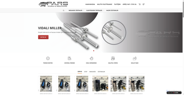 Security scan screenshot of https://www.parsrulman.com