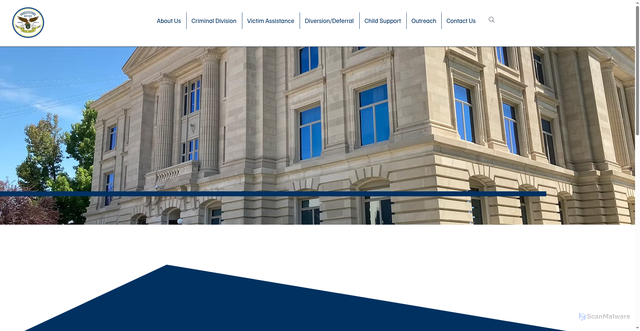 Security scan screenshot of https://www.hendrickscountyprosecutor.gov/