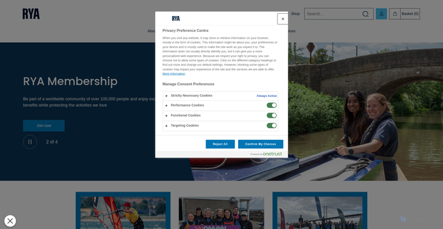 Security scan screenshot of https://rya.org.uk