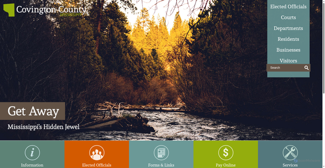 Security scan screenshot of https://covingtoncountyms.gov/