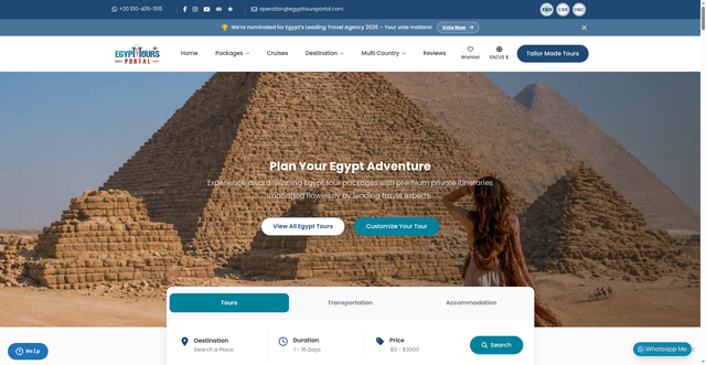 Security scan screenshot of https://egypttoursportal.com