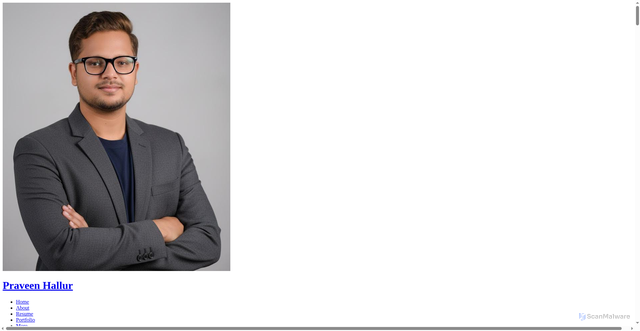 Security scan screenshot of https://praveenhallur.pages.dev/services/services/services/full-stack.html