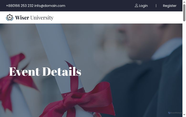 Security scan screenshot of https://stonehandlop.com/event_details.html