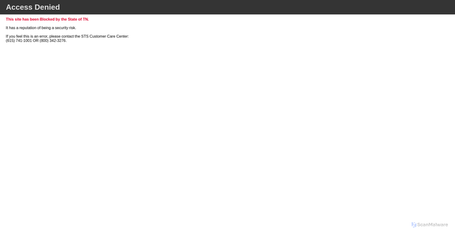 Security scan screenshot of http://tennesseepromise.gov/