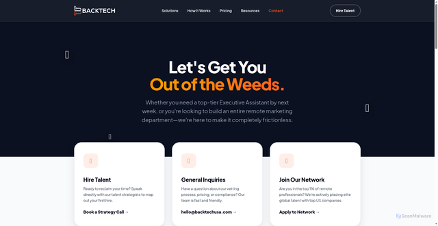 Security scan screenshot of https://backtechcontact-yk3hynz9rv.edgeone.app/