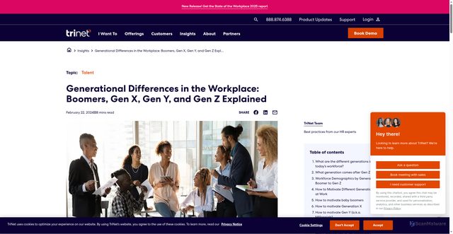 Security scan screenshot of https://www.trinet.com/insights/generations-in-the-workplace-boomers-gen-x-gen-y-and-gen-z-explained