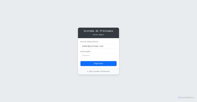 Security scan screenshot of http://creditos.storedigitalplus.com/