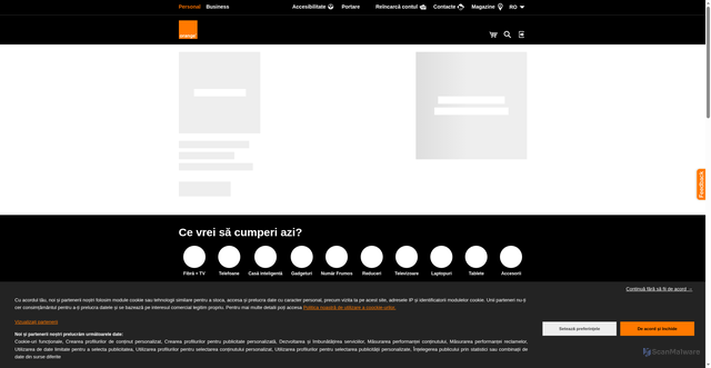 Security scan screenshot of https://www.orange.md/