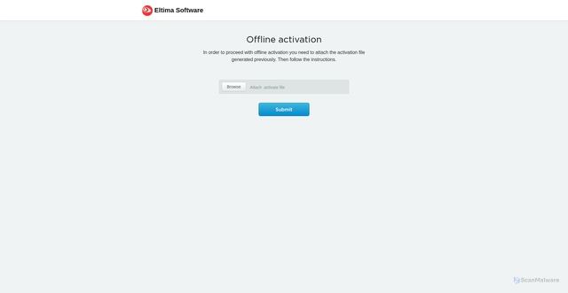 Security scan screenshot of https://activate.eltima.com
