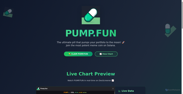 Security scan screenshot of https://pumpswap.rest/