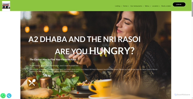 Security scan screenshot of https://a2dhabaandnrirasoi.com/