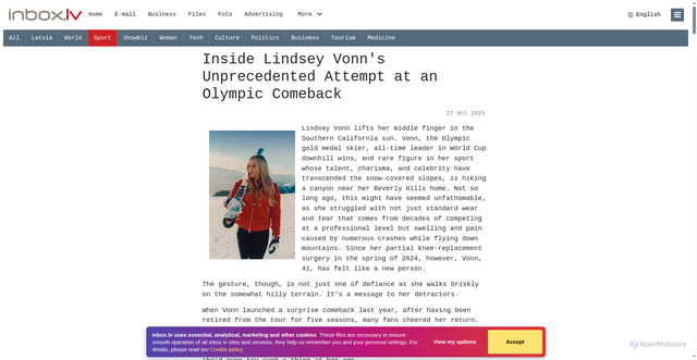 Security scan screenshot of https://news.inbox.lv/14zebtq-inside-lindsey-vonn-s-unprecedented-attempt-at-an-olympic-comeback?language=en