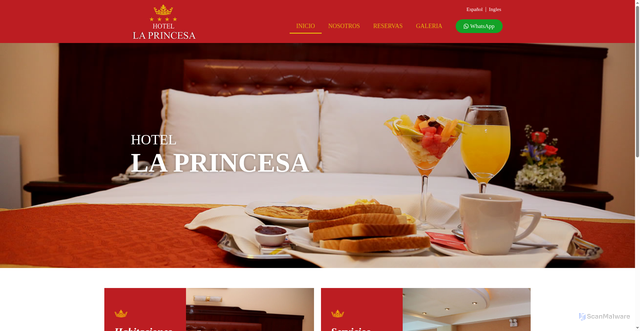 Security scan screenshot of https://hotellaprincesa.com