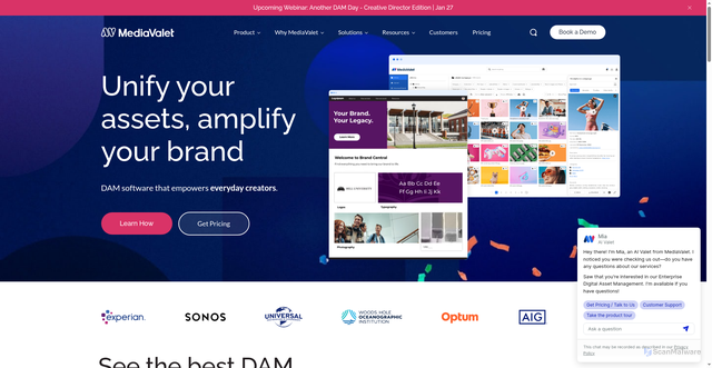 Security scan screenshot of https://mediavalet.com