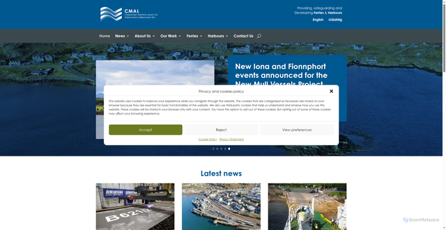Security scan screenshot of https://www.cmassets.co.uk/